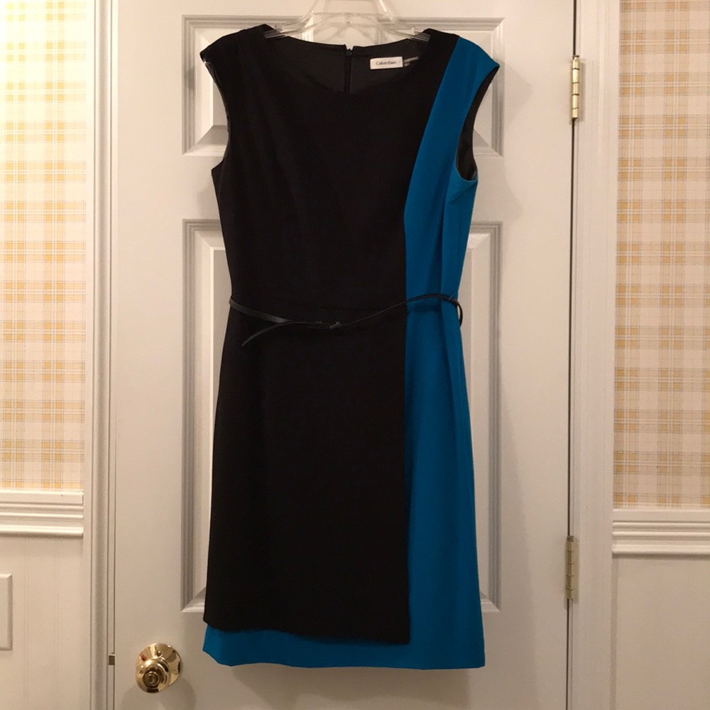 Calvin Klein asymmetrical dress